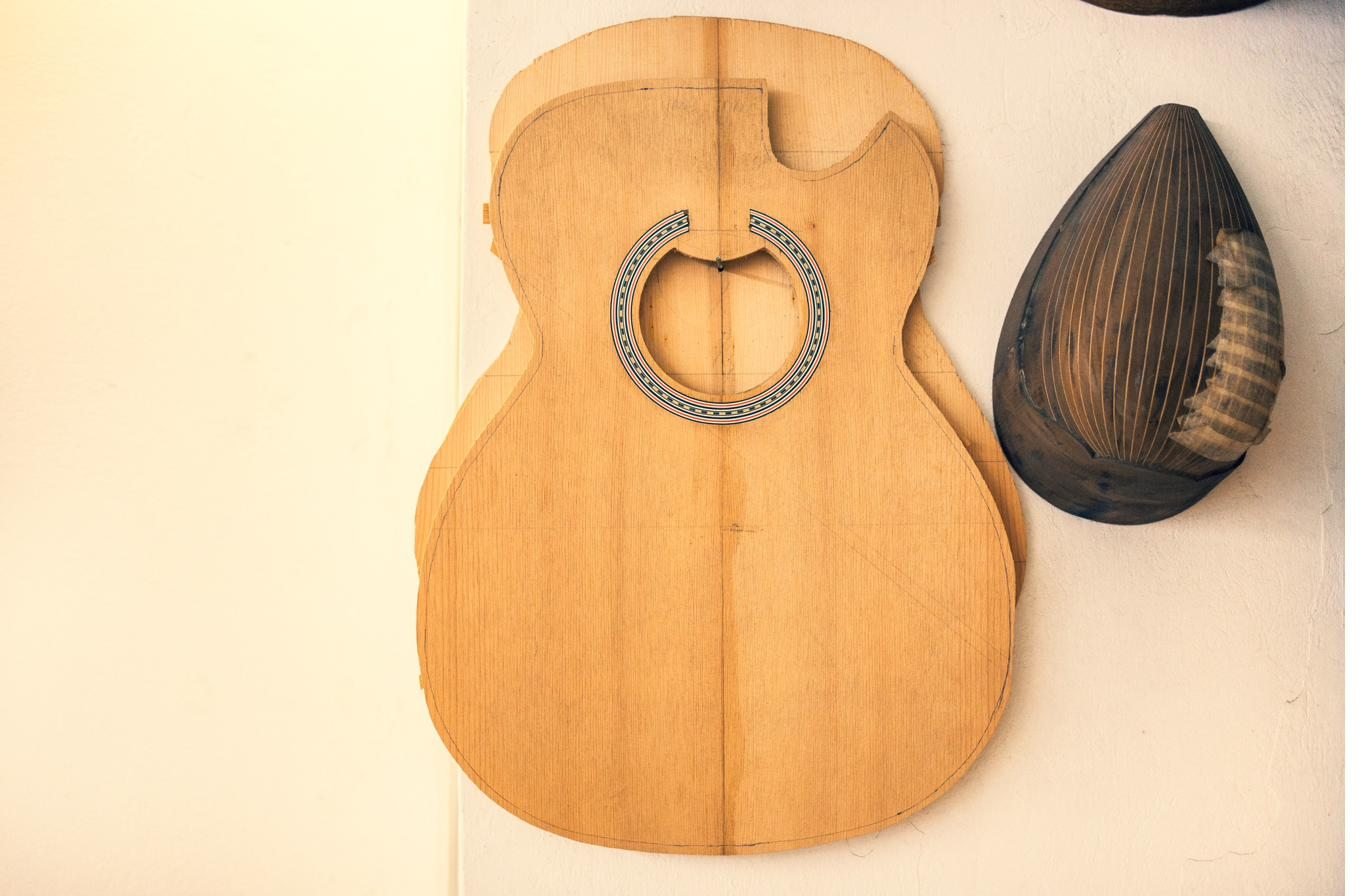 Instruments on the workshop wall